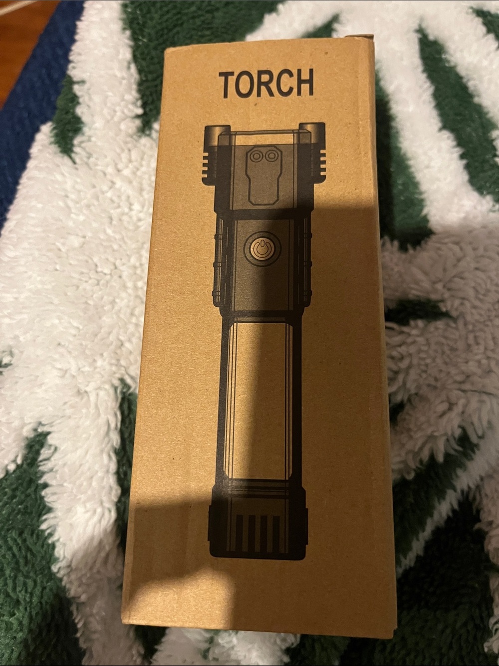 Black Torch Flashlight - Portable LED Handheld Light,